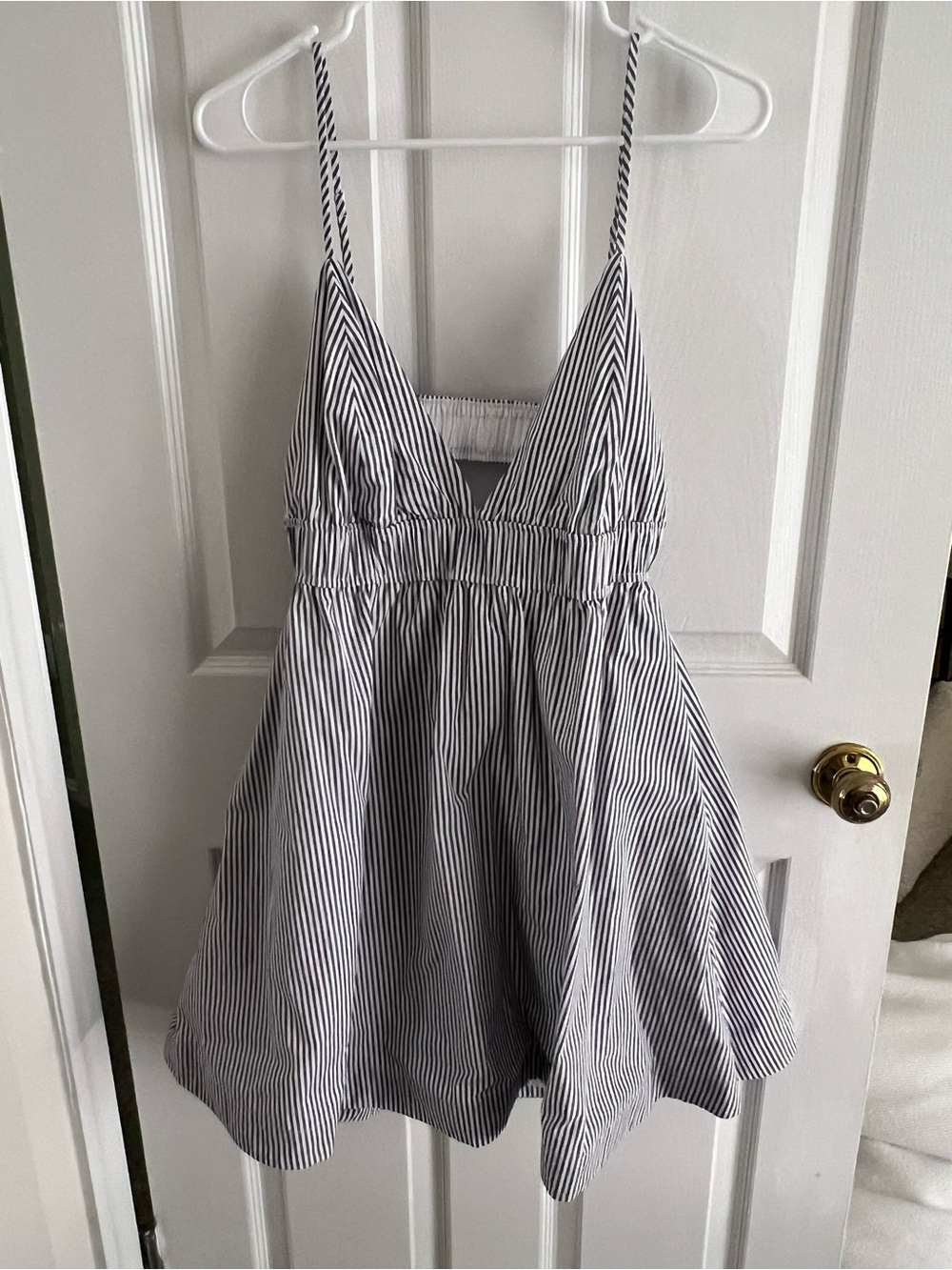 Aritzia Babaton Encourage Mini Striped Spaghetti Dress